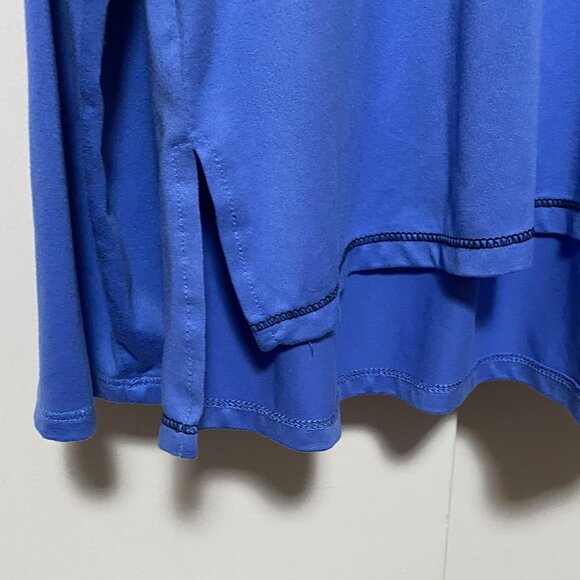 Cuddl Duds, blue/purple long sleeve super comfy tunic, size M - Picture 7 of 11